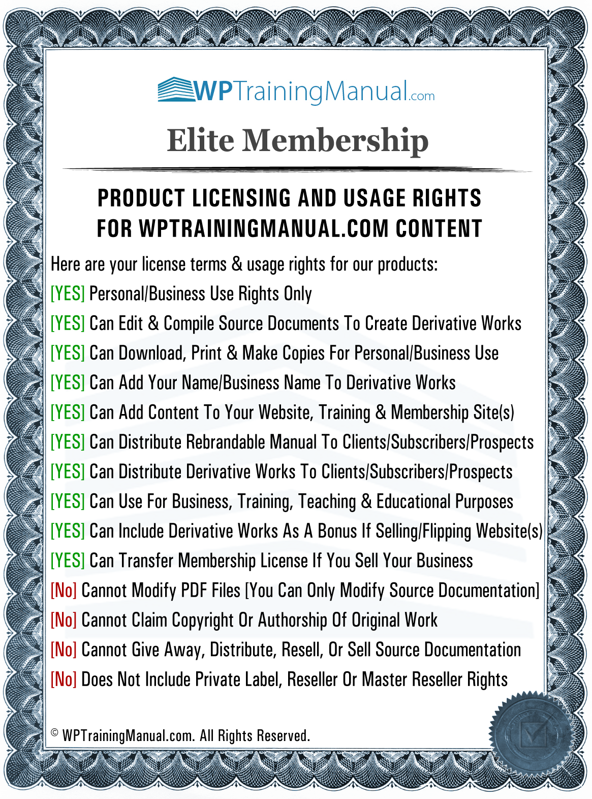 Elite Membership License