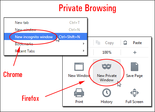 Private Browsing - Incognito Mode