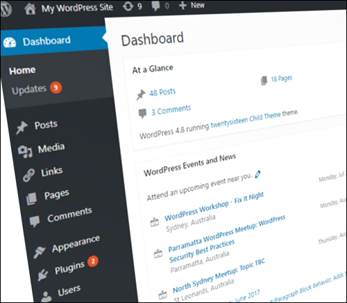 The WordPress Dashboard