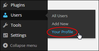 Users > Your Profile