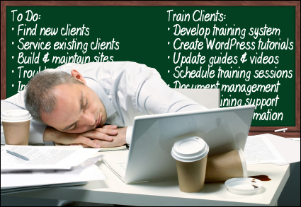 Training clients to use WordPress is time-consuming!